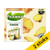 Aanbieding: 2x Pickwick Professional Ginger thee (3 x 25 stuks) 423505