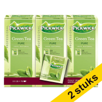 Aanbieding: 2x Pickwick Professional Green Tea Pure (3 x 25 stuks)