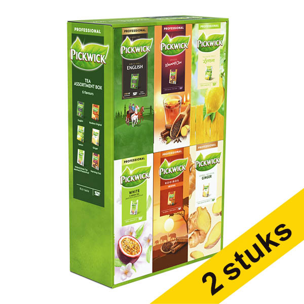 Aanbieding: 2x Pickwick Professional Tea Top 6 theeselectie (150 stuks) 423573 Aanbieding: 2x Pickwick Professional Tea Top 6 theeselectie (150 stuks) 423573 - 1