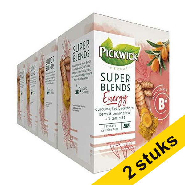 Aanbieding: 2x Pickwick Super Blends Energy (4 x 15 stuks) 423621 Aanbieding: 2x Pickwick Super Blends Energy (4 x 15 stuks) 423621 - 1
