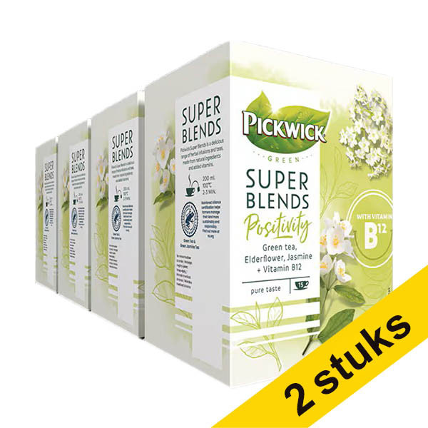 Aanbieding: 2x Pickwick Super Blends Positivity (4 x 15 stuks) 423624 Aanbieding: 2x Pickwick Super Blends Positivity (4 x 15 stuks) 423624 - 1