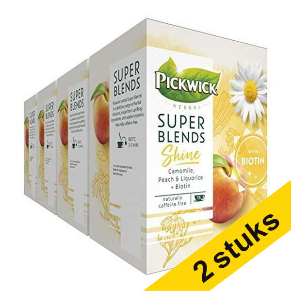 Aanbieding: 2x Pickwick Super Blends Shine (4 x 15 stuks) 423620 Aanbieding: 2x Pickwick Super Blends Shine (4 x 15 stuks) 423620 - 1