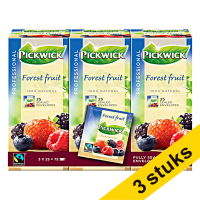 Aanbieding: 3x Pickwick Professional Bosvruchten thee (3 x 25 stuks)