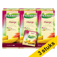 Aanbieding: 3x Pickwick Professional Mango thee (3 x 25 stuks)