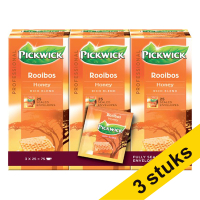 Aanbieding: 3x Pickwick Professional Rooibos Honing thee (3 x 25 stuks)