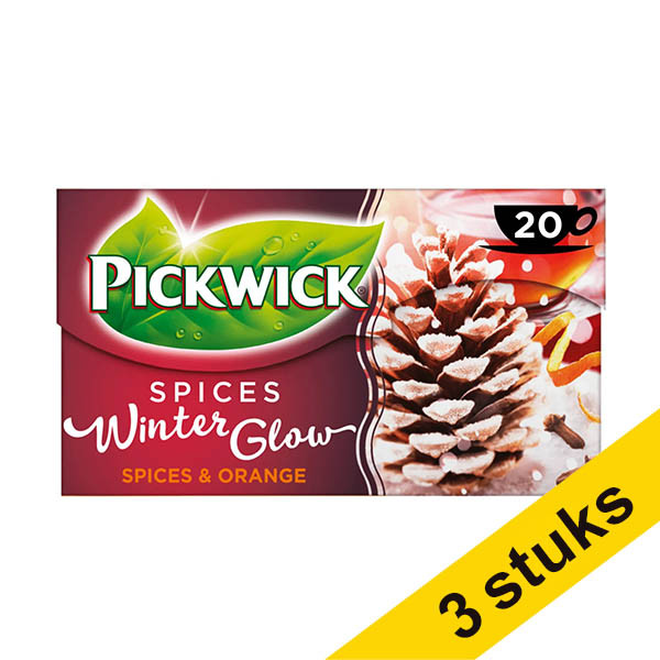 Aanbieding: 3x Pickwick Winterglow thee met envelop (100 stuks) 423499 - 1