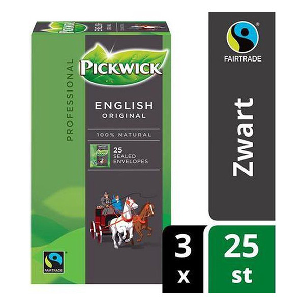 Pickwick Professional English thee (3 x 25 stuks)  421008 - 2