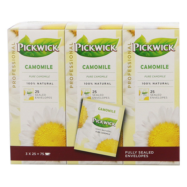 Pickwick Professional Kamille thee (3 x 25 stuks)  421026 - 1