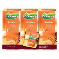 Pickwick Professional Rooibos Honing thee (3 x 25 stuks)  421013