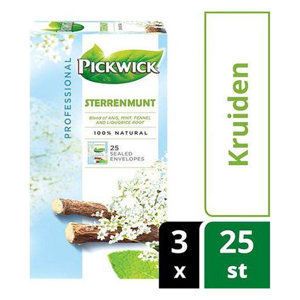 Pickwick Professional Sterrenmunt thee (3 x 25 stuks)  421014 - 2