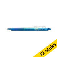 Aanbieding: 12x Pilot Frixion Clicker balpen lichtblauw 240065