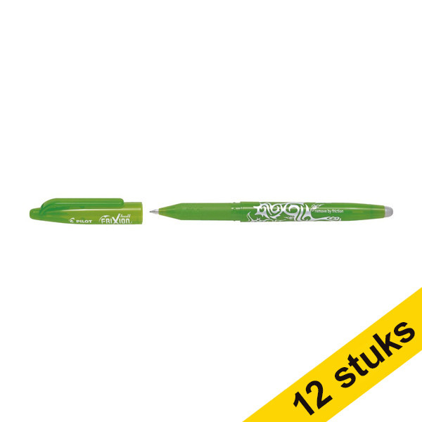 Aanbieding: 12x Pilot Frixion balpen lichtgroen 240070 - 1