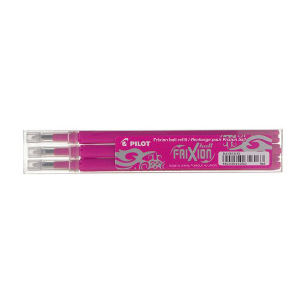 Pilot Frixion balpen navulling roze (3 stuks) 5358142 405016 - 1