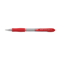 Pilot Super Grip balpen intrekbaar fijn rood 279900
