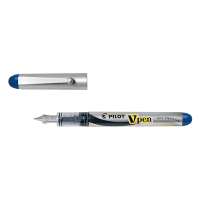 Pilot V-Pen vulpen fijn zilver (blauwe inkt) SVP-4M-L 405499