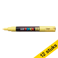 Aanbieding: 12x POSCA PC-1MC acrylmarker geel (0,7 - 1 mm kegelpunt)