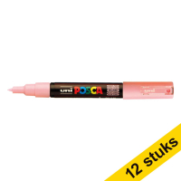 Aanbieding: 12x POSCA PC-1MC acrylmarker lichtroze (0,7 - 1 mm kegelpunt)
