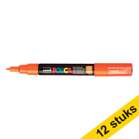 Aanbieding: 12x POSCA PC-1MC acrylmarker oranje (0,7 - 1 mm kegelpunt)