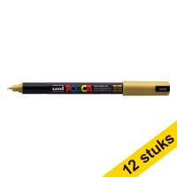 Aanbieding: 12x POSCA PC-1MR acrylmarker goud (0,7 mm rond)
