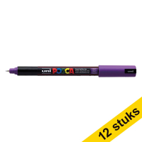 Aanbieding: 12x POSCA PC-1MR acrylmarker paars (0,7 mm rond)