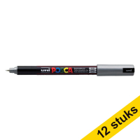 Aanbieding: 12x POSCA PC-1MR verfmarker zilver (0,7 mm rond)