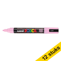 Aanbieding: 12x POSCA PC-5M verfmarker lichtroze (1,8 - 2,5 mm rond)