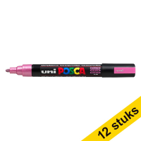 Aanbieding: 12x POSCA PC-5M verfmarker metallic roze (1,8 - 2,5 mm rond)
