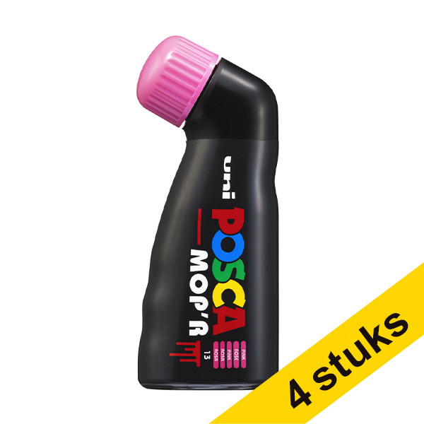 Aanbieding: 4x Posca PCM-22 MOP'R verfmarker roze (3 - 19 mm rond) 424463 - 1