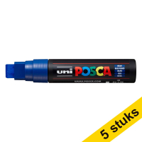 Aanbieding: 5x POSCA PC-17K acrylmarker donkerblauw (15 mm recht)