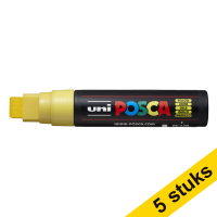 Aanbieding: 5x POSCA PC-17K acrylmarker geel (15 mm  recht)