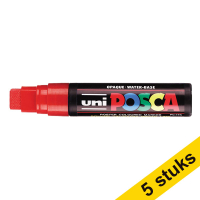 Aanbieding: 5x POSCA PC-17K acrylmarker rood (15 mm recht)