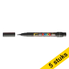 Aanbieding: 5x POSCA brush PCF-350 verfmarker zwart (1 mm penseel) 424256 - 1