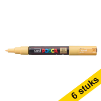 Aanbieding: 6x POSCA PC-1MC verfmarker abrikoos (0,7 - 1 mm kegelpunt)