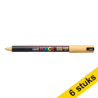 Aanbieding: 6x POSCA PC-1MR acrylmarker abrikoos (0,7 mm rond)