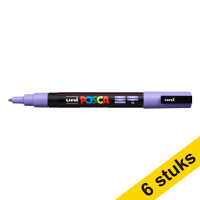 Aanbieding: 6x POSCA PC-3M acrylmarker lila (0,9 - 1,3 mm rond)
