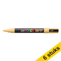 Aanbieding: 6x POSCA PC-3M verfmarker abrikoos (0,9 - 1,3 mm rond)