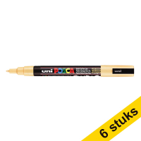 Aanbieding: 6x POSCA PC-3M verfmarker zalmroze (0,9 - 1,3 mm rond)