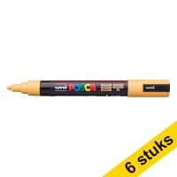 Aanbieding: 6x POSCA PC-5M acrylmarker abrikoos (1,8 - 2,5 mm rond)