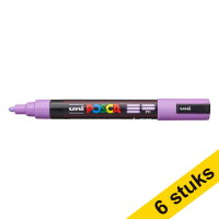 Aanbieding: 6x POSCA PC-5M acrylmarker lavendel (1,8 - 2,5 mm rond)