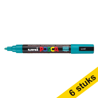 Aanbieding: 6x POSCA PC-5M acrylmarker smaragdgroen (1,8 - 2,5 mm rond)