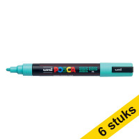 Aanbieding: 6x POSCA PC-5M acrylmarker zeegroen (1,8 - 2,5 mm rond)