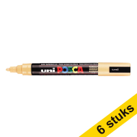 Aanbieding: 6x POSCA PC-5M verfmarker zalmroze (1,8 - 2,5 mm rond)