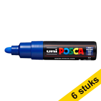 Aanbieding: 6x POSCA PC-7M acrylmarker donkerblauw (4,5 - 5,5 mm rond) 424398