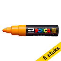 Aanbieding: 6x POSCA PC-7M verfmarker fel oranje (4,5 - 5,5 mm rond)