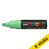 Aanbieding: 6x POSCA PC-8K verfmarker fluogroen (8 mm schuin) 424442 - 1