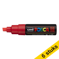 Aanbieding: 6x POSCA PC-8K verfmarker fluorood (8 mm schuin)