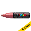 Aanbieding: 6x POSCA PC-8K verfmarker metallic rood (8 mm schuin) 424437 - 1