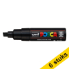 Aanbieding: 6x POSCA PC-8K verfmarker zwart (8 mm schuin) 424427 - 1