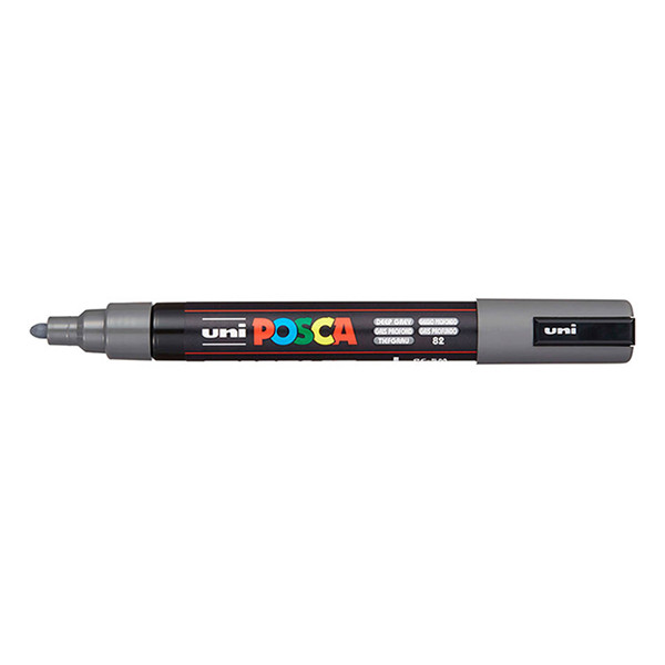 Posca PC-5M verfmarker diepgrijs (1,8 - 2,5 mm rond) PC5MGP 424485 - 1