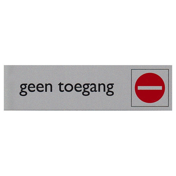 Posta Picto bordje geen toegang (16,5 x 4,5 cm) 00039075 400283 - 1